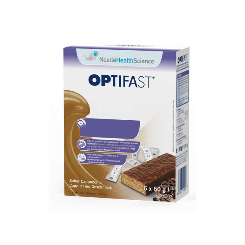 Optifast Sabor Cappuccino 6 Barritas