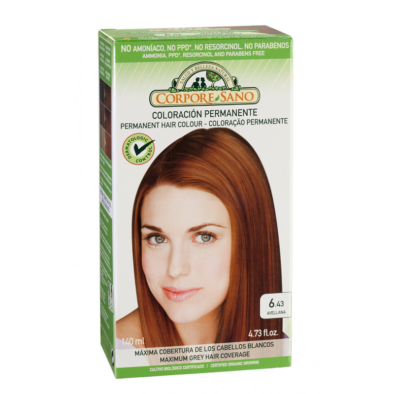 Corpore Tinte 6,43 Avellana 140ml Bio