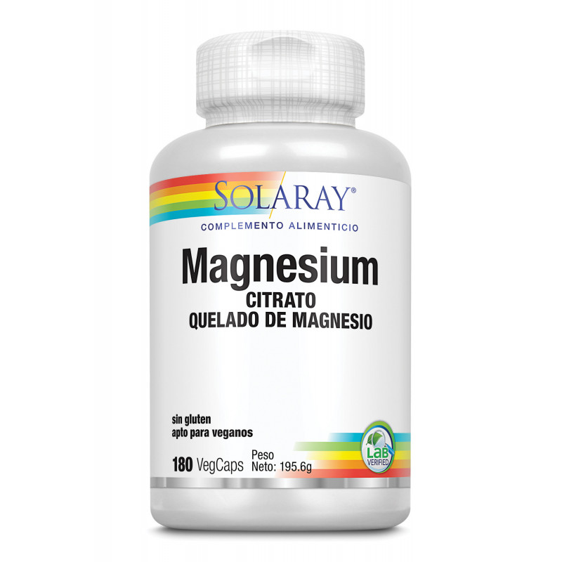 Solaray Big Magnesium Citrate 180 Vcaps