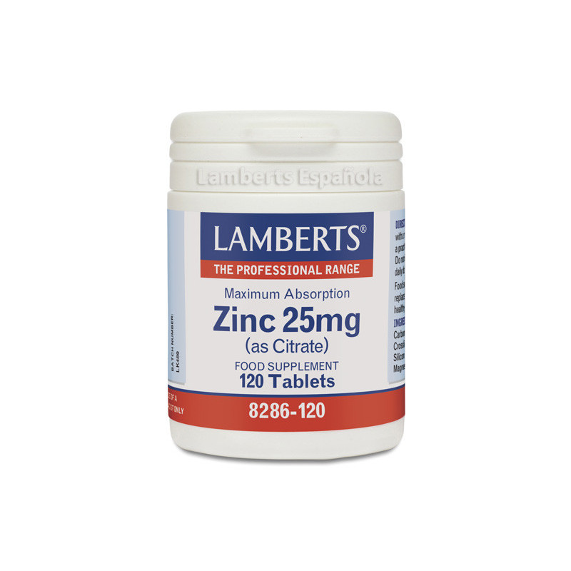 Lamberts Citrato De Zinc 25 Mg 120 Caps