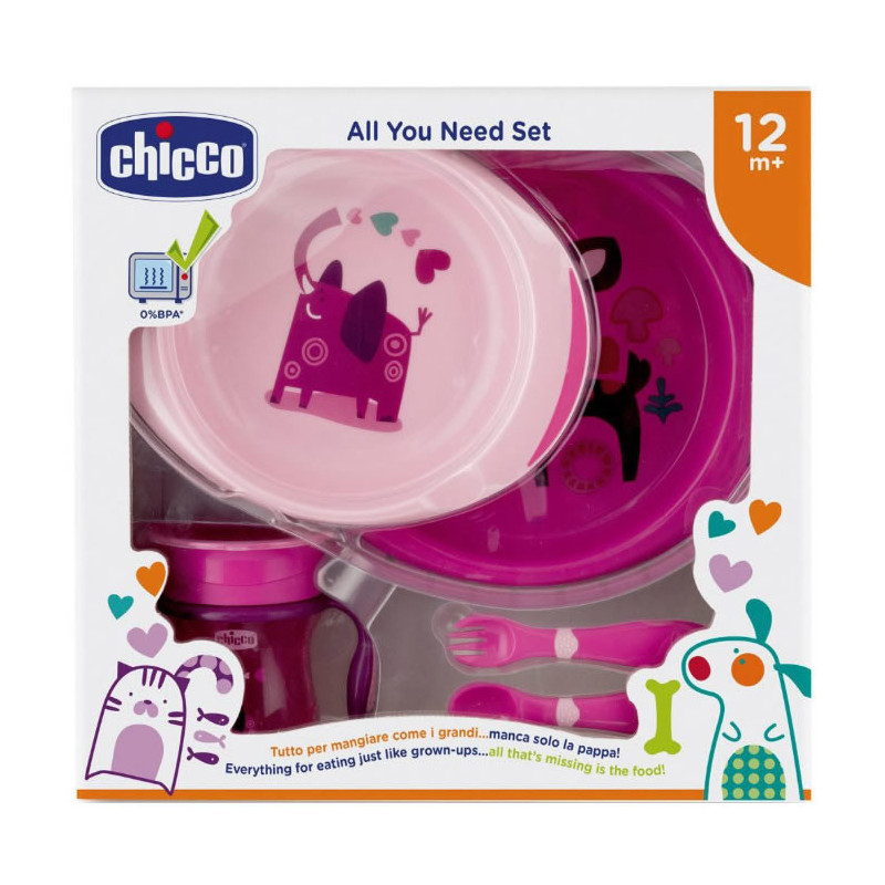Chicco All You Need 12m+ Pink Set 5 Parti