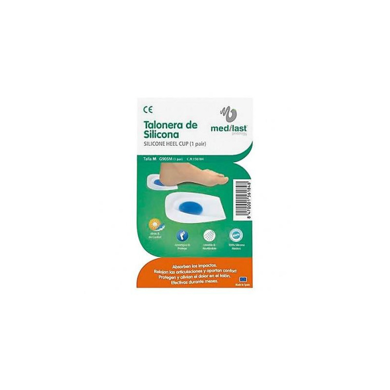 Talonera De Sillicona Medilast Pequeña 2 Unidades