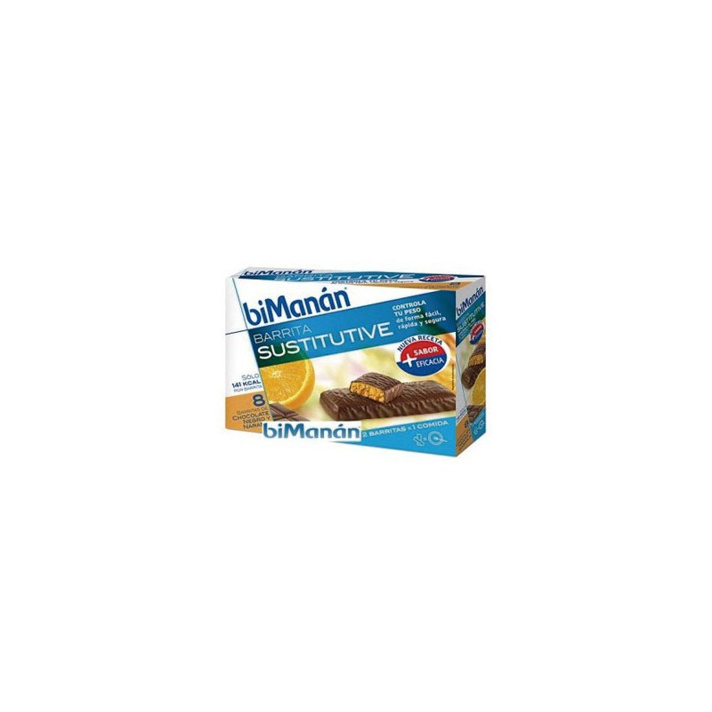 Bimanán Beslim Barrita Choco y Naranja 10 Unidades