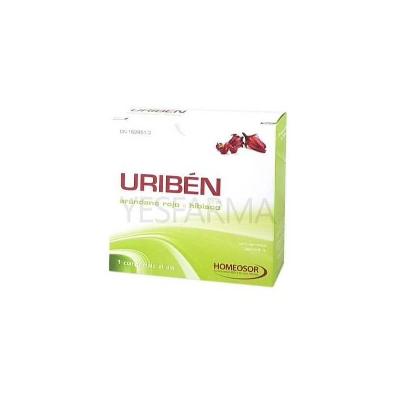 Uriben Sabor Arándano Rojo 28 Comprimidos Pharmasor