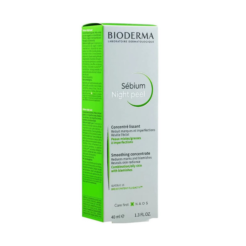 Boderma Sebium Night Peel Smoothing Concentrate 40ml
