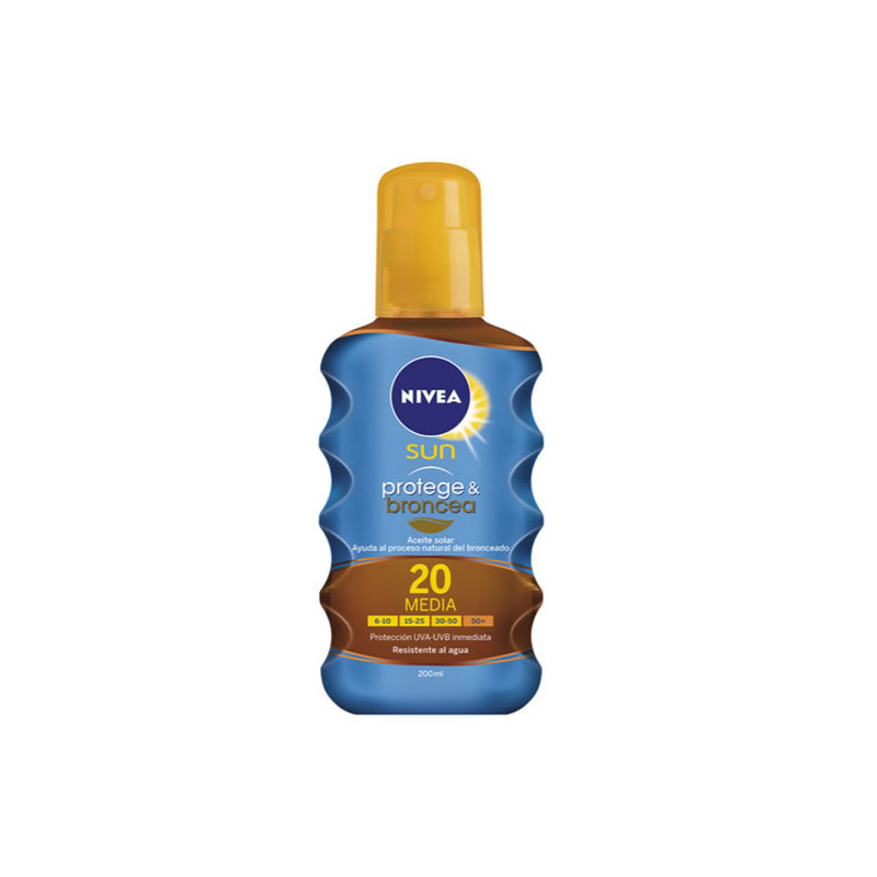 Nivea Sun Spray Solare Protect And Bronze Spf20 200ml
