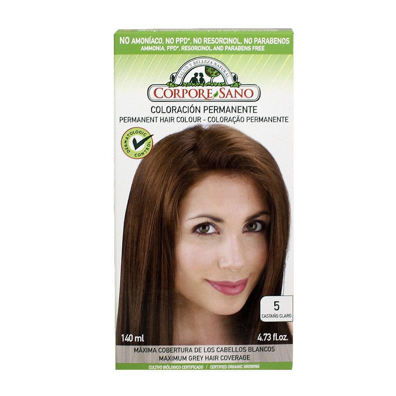 Corpore Sano Tinte Permanente N 5 Castaño Claro 140ml