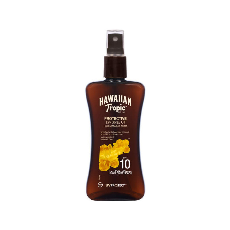 Hawaiian Tropic Protective Dry Spray Oil Spf10 Low 200ml