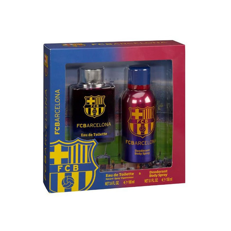 FC Barcelona Eau De Toilette Spray 100ml Set 2 Parti 2017