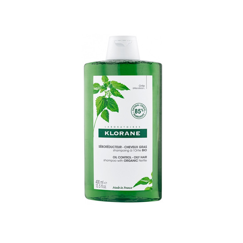 Klorane Organic Nettle Shampoo - Seboregulator Hair Fat 400ml