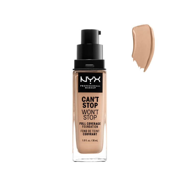 Nyx Can´t Stop Won´t Stop Full Coverage Foundation Natural 30ml