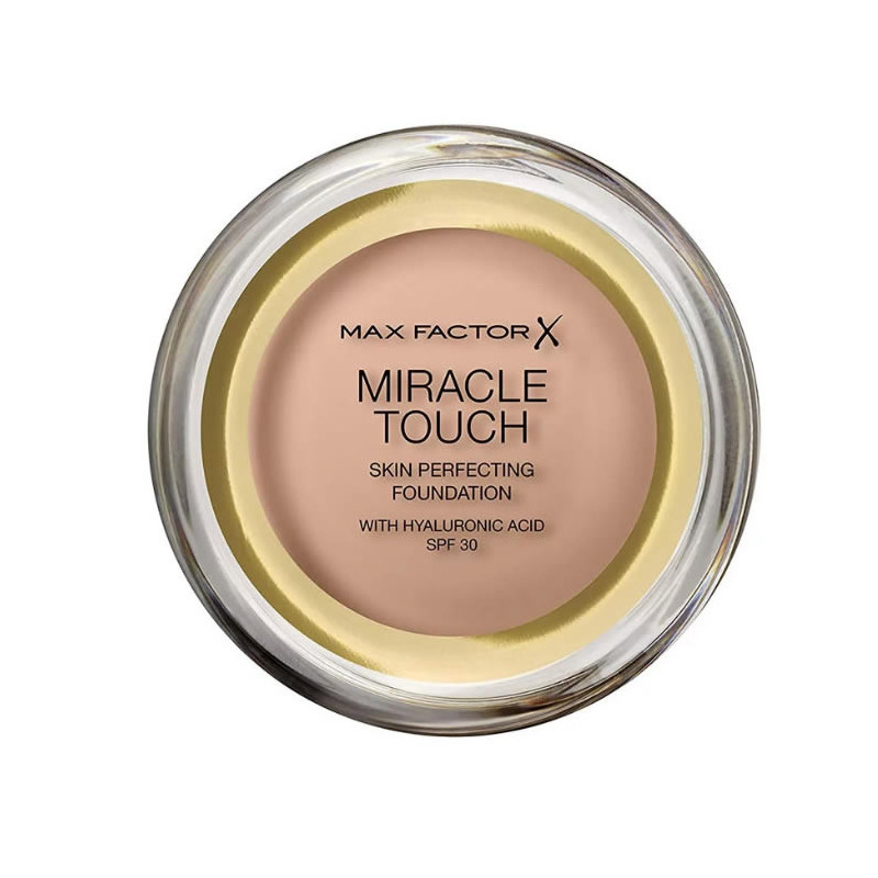 Max Factor Miracle Touch Skin Perfecting Foundation Spf30 045 Warm Almond