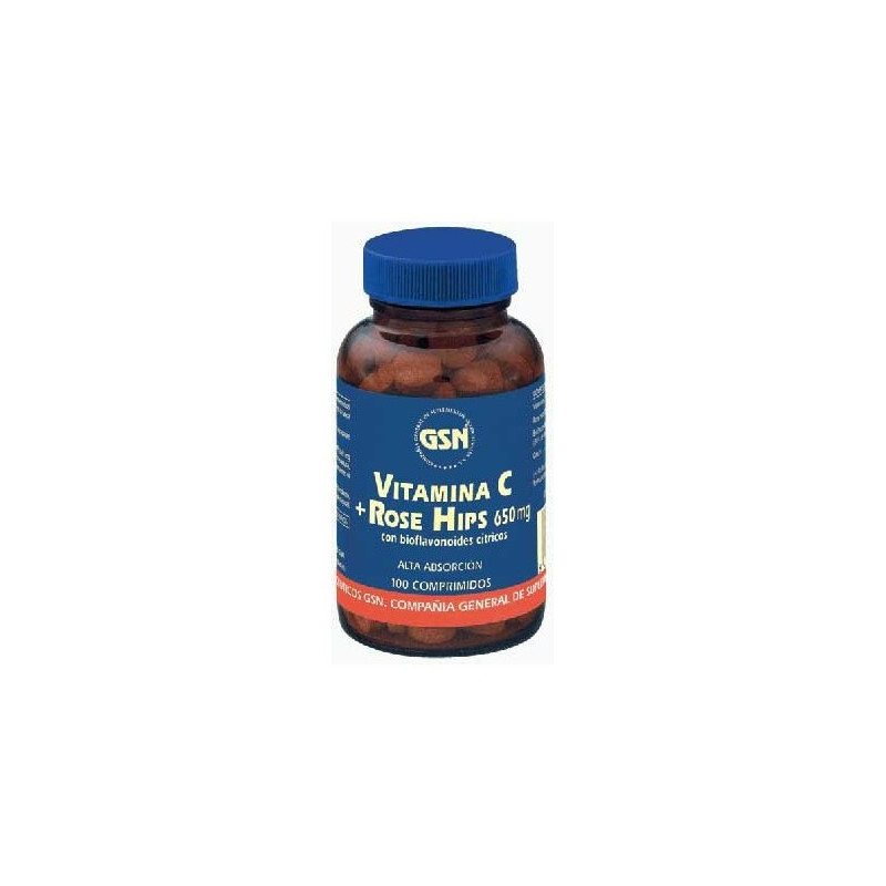 Gsn Vitamina C Rose Hisp 100 Comp