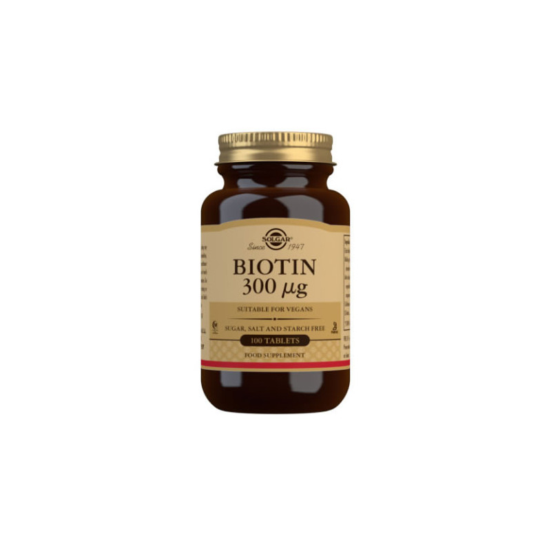 Solgar Biotin 300 µg Tablets - Pack of 100