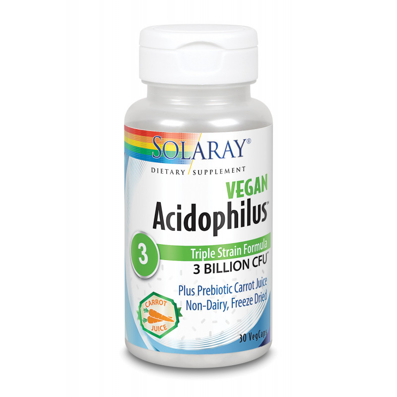 Solaray Acidophilus Plus 3 Billion 30 Caps