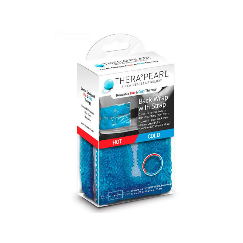 Thera Pearl Back Wrap With Strap 43.2cm x 17.1cm