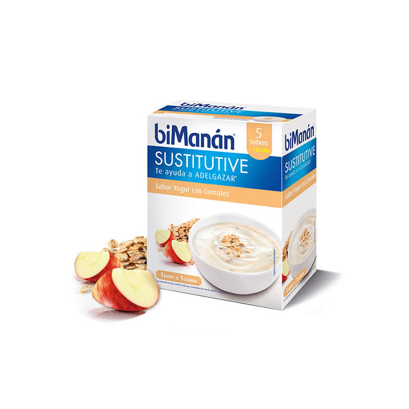 Bimanán Crema Sostitutiva Yogurt E Cereali 5 Unità