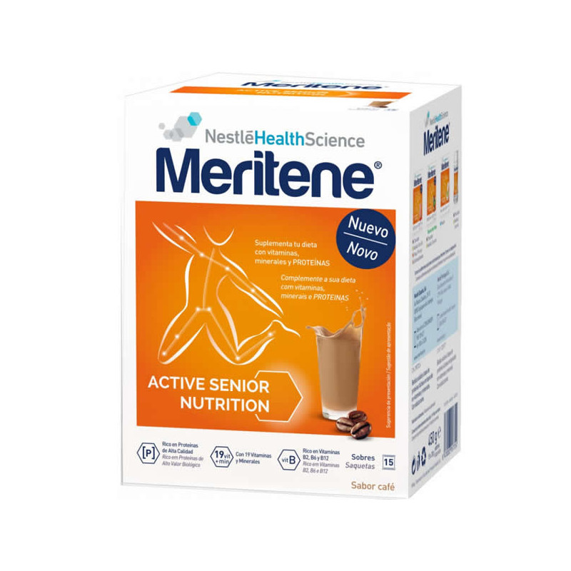 Meritene Batidos Sabor Café Descafeinado 15 Sobres