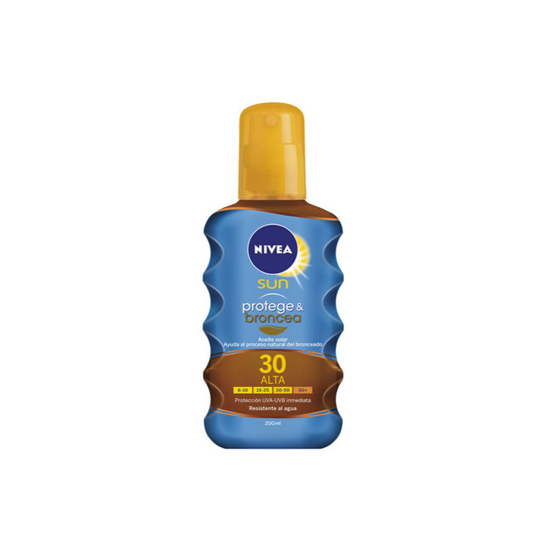 Nivea Sun Spray Solare Protect And Bronze Spf30 200ml