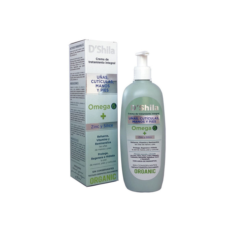 Shila Crema Manos Uñas Cuticulas y Pies Omega 6 250ml