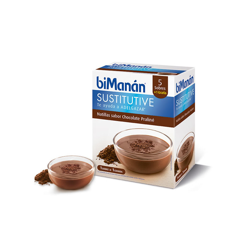 Bimanán Crema Sostitutiva di Cioccolato Praliné 5 Unità