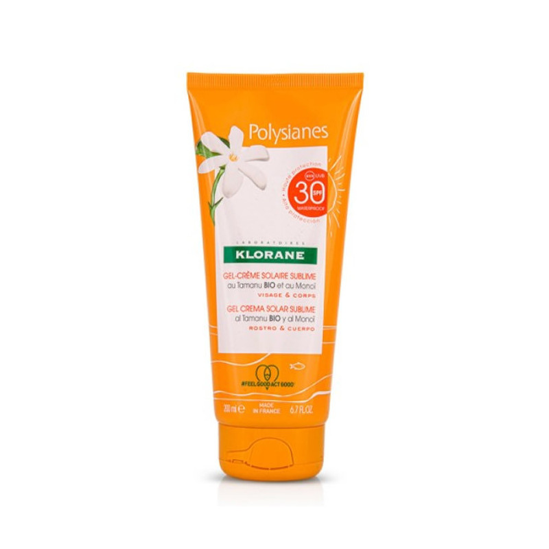 Klorane Polysianes Gel Crema Solare Sublime Spf30 200ml
