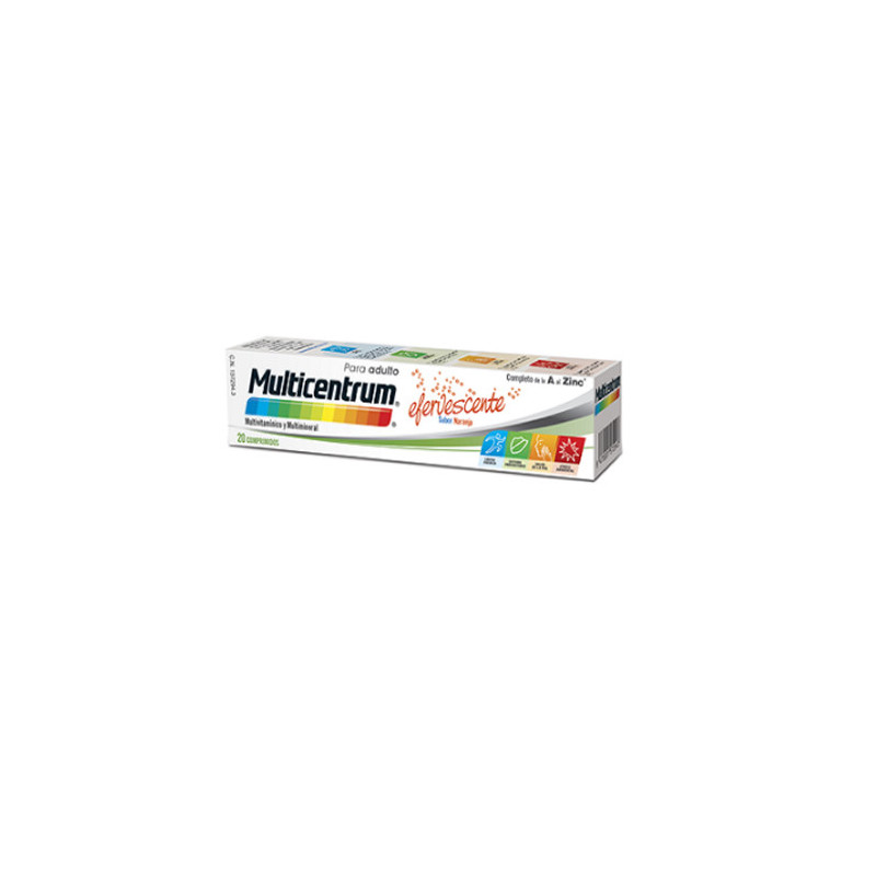 Multicentrum Effervescente Sapore D'arancia 20 Compresse