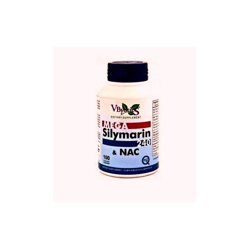 V.byotic Mega Silymarin 240 y Glutation Rabano Ne 100 Caps