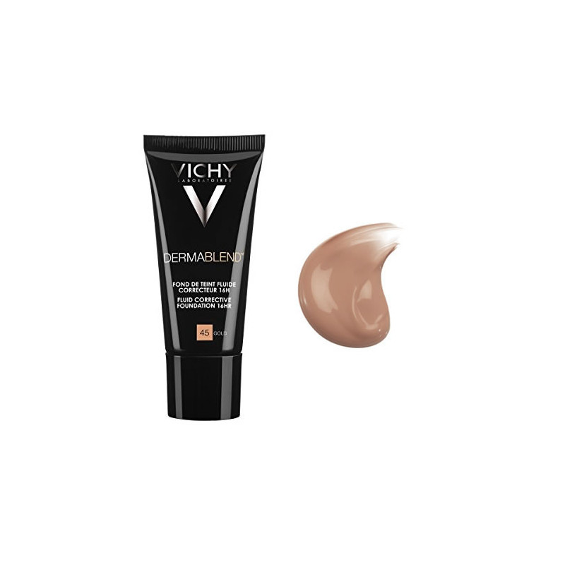 Vichy Dermablend Fondotinta Fluido Correttore 16h 45 Gold 30ml