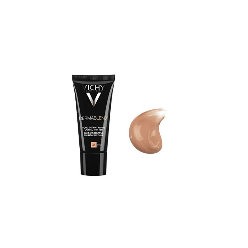 Vichy Dermablend Fondotinta Fluido Correttore 16h 35 Sand 30ml
