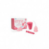 Enna Cycle M-Size Menstrual Cup 2 Tazze Applicatore Sterilizzatore