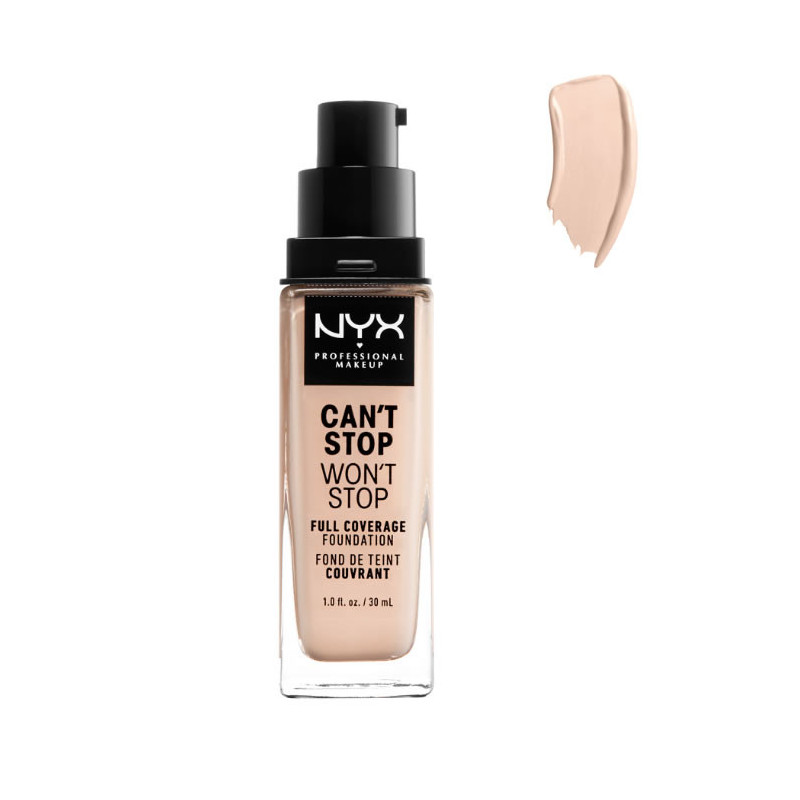 Nyx Can´t Stop Won´t Stop Full Coverage Foundation Light Porcel 30ml