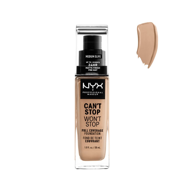 Nyx Can´t Stop Won´t Stop Full Coverage Foundation Medium Olive 30ml