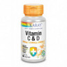 Solaray Vitamina C y D 60 Vcaps